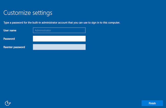 Customze settings. Enter administrator password.